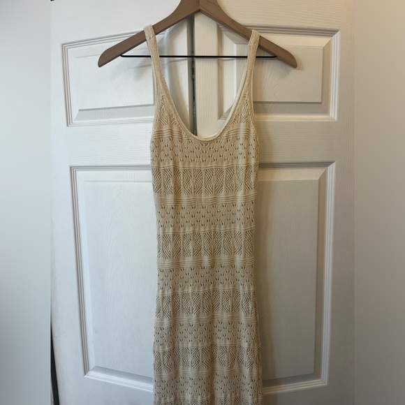 Saltwater luxe sweater crochet dress Elegant Cream Knit Skirt - Picture 6 of 10